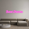 Custom neon sign Sweet Dreams