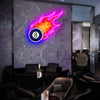 Flaming Eight Ball Signs
