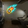 Flaming Eight Ball Signs