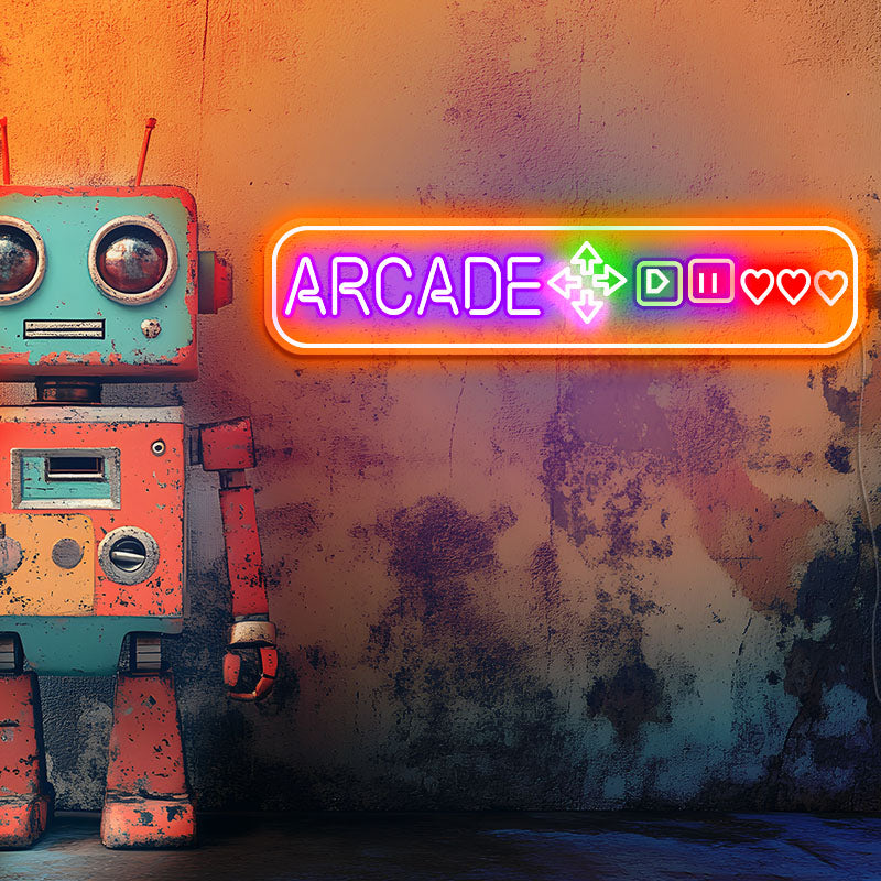 ARCADE playroom neon art
