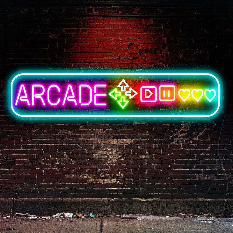 ARCADE playroom neon art