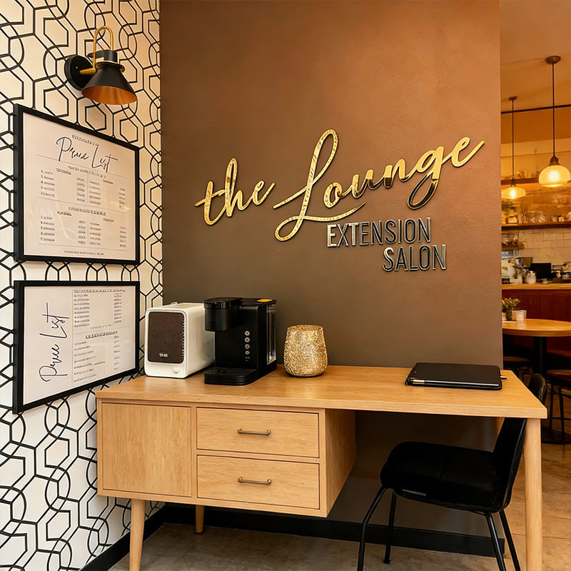 Acrylic advertising letters