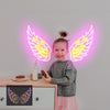 Multicolor angel wings neon