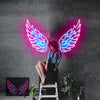 Multicolor angel wings neon