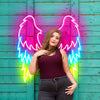 Colourful Angel Wings Neon Sign