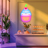 UV printing cupcake neon