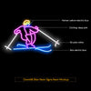 Downhill Skier Neon Light Signs