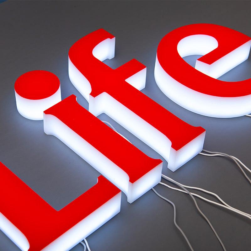 Acrylic advertising letters