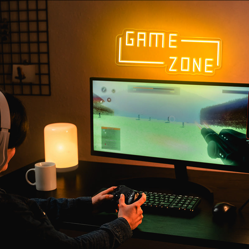 Game Zone Neon Signs For Gamer Room Decor, Gaming Light Neon Sign