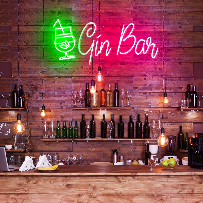 Personalised Gin Bar neon sign