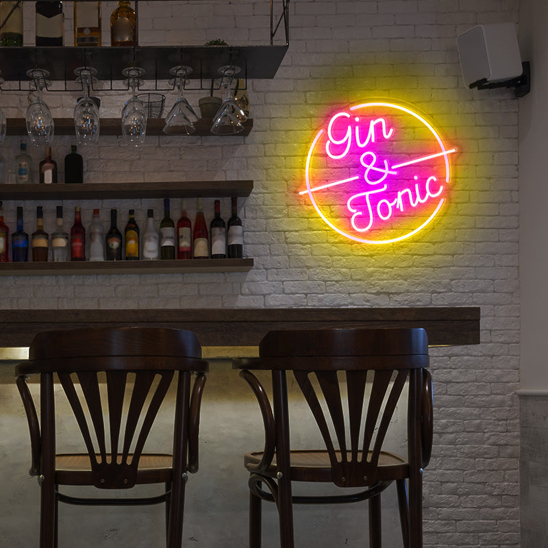 Custom name Gin bar sign