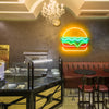 Colourful Hamburger Neon Signs