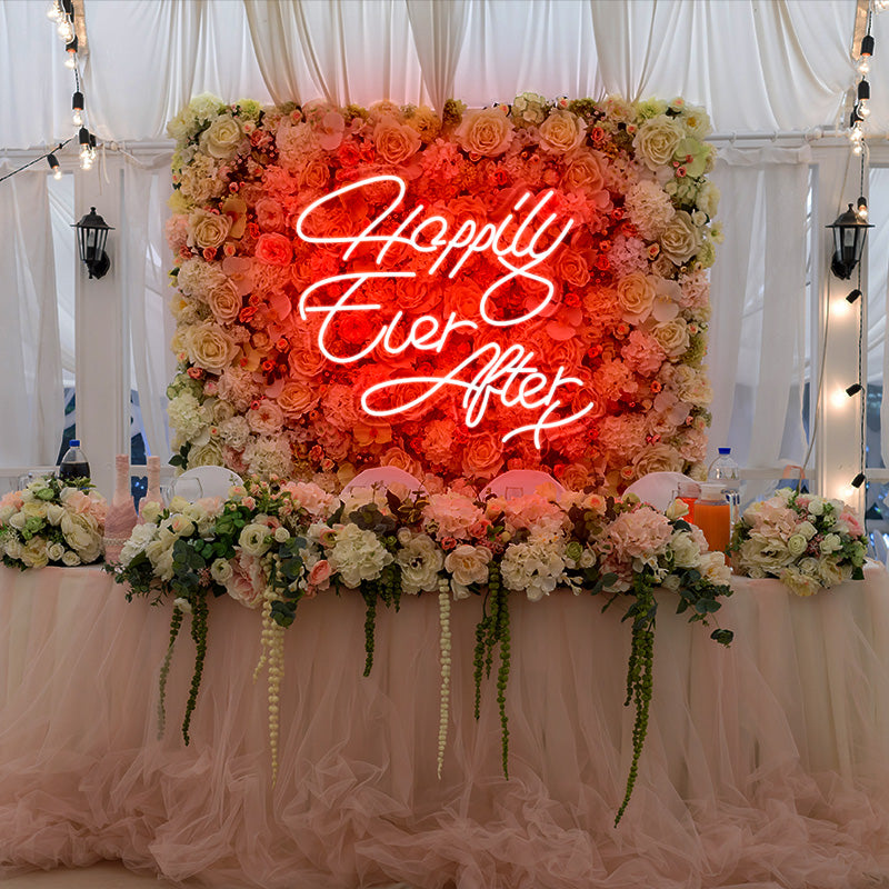 Happily ever after neon sign