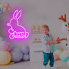 Pink Easter Rabbit Neon Art