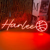 Name with Basketball Neon Sign