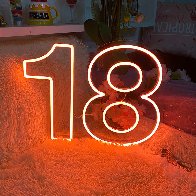 18th birthday party neon