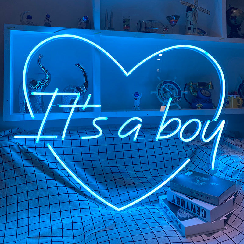 it's a boy neon light sign for kids room