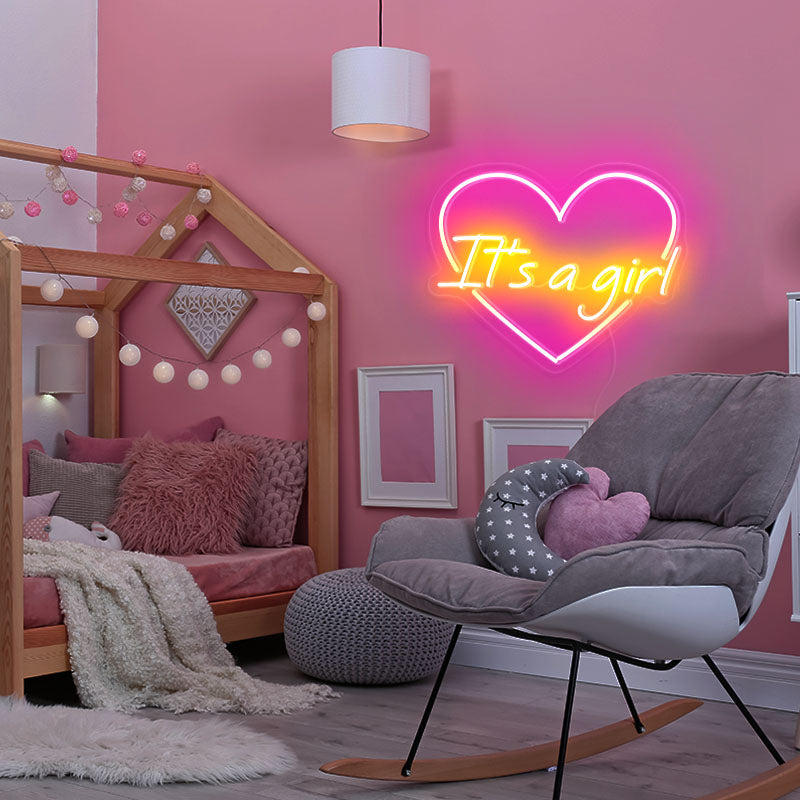 It's a girl ❤ neon sign