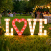 'LOVE' Lighting Bulbs Led Sign