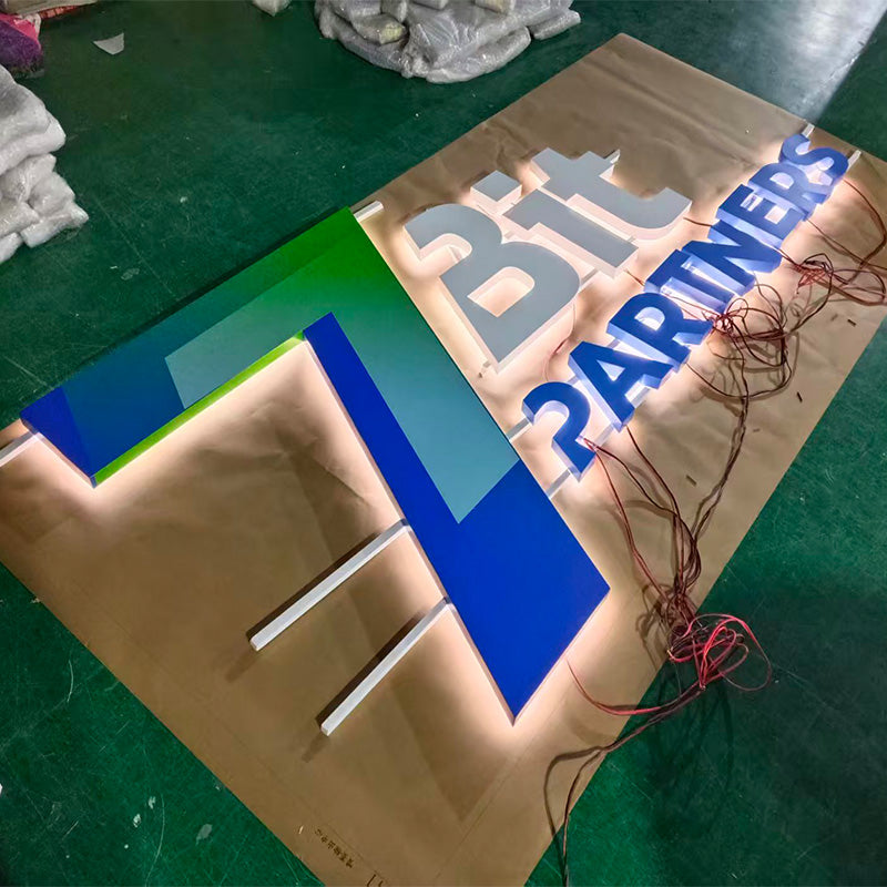 Acrylic backlit letters led signs