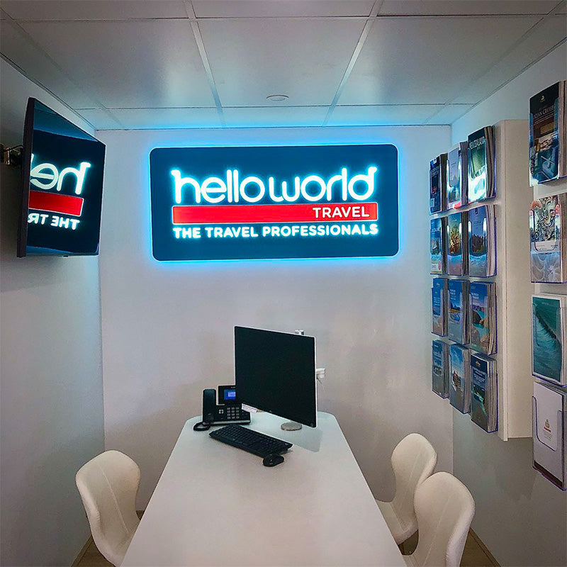 Acrylic backlit letters led signs