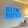 Blue Backlit SS Acrylic Channel Letters