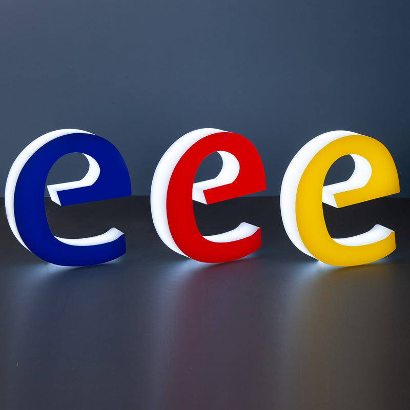 Acrylic advertising letters