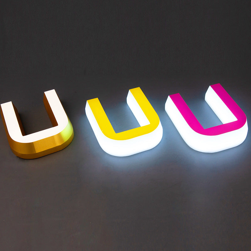 Acrylic advertising letters