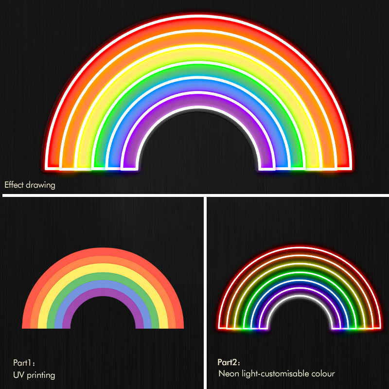 Colorful Rainbow Neon Art