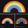 Colorful Rainbow Neon Art