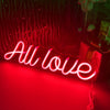 All love neon sign