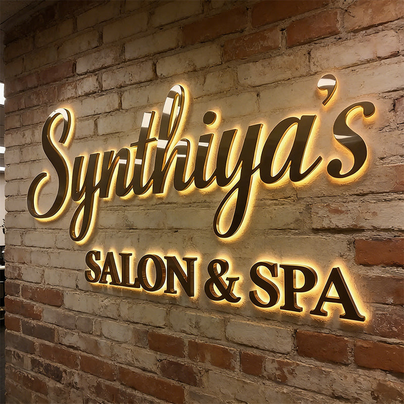 Stainless steel signage letters|Illuminated Stainless Steel Letters