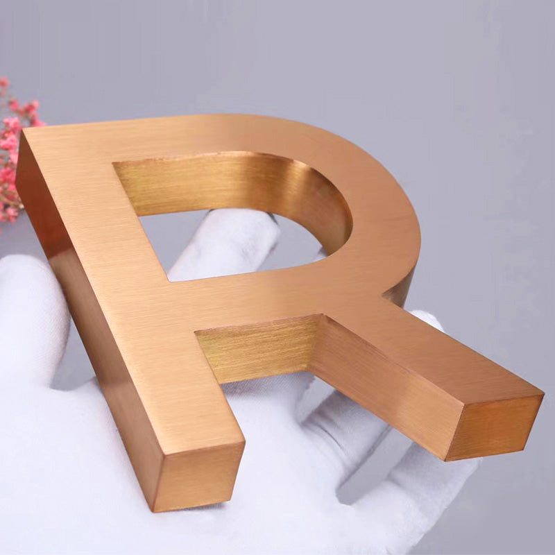 Stainless steel signage letters