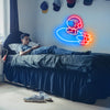 Flying Astronaut in Rocket LED neon sign