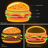 UV printing hamburger neon art