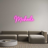 Custom neon sign Michaela