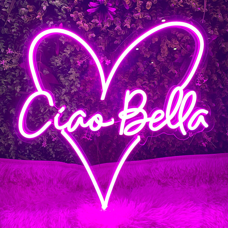 Neon Bundle. Sign Ciao Bella Neon Sign