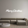 Custom neon sign Merry Christmas