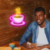UV Cafe cup neon signs