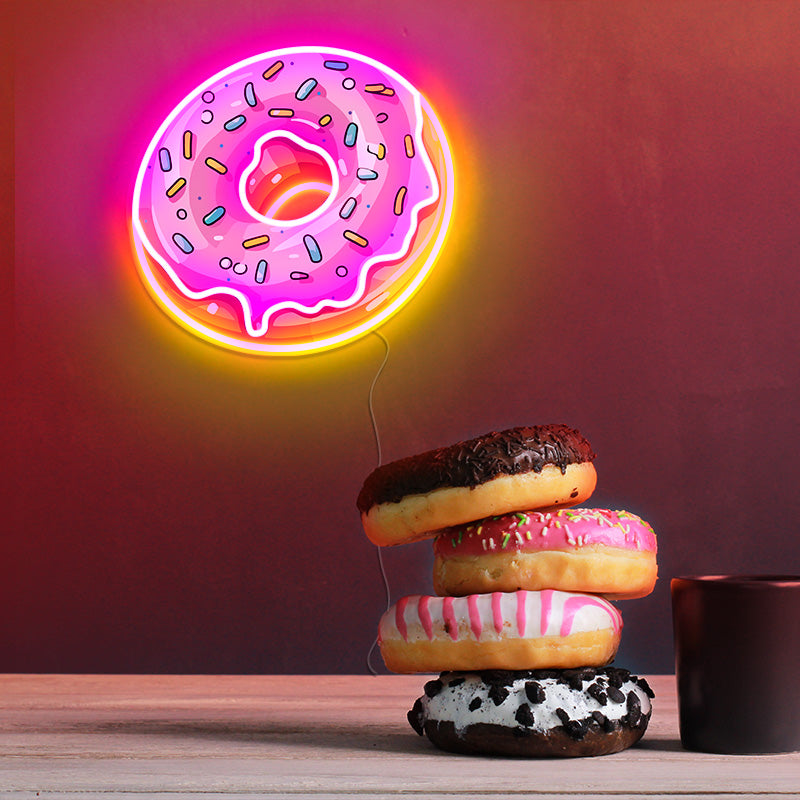 UV Printing doughnut neon