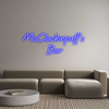 Custom neon sign McClackinpuff...