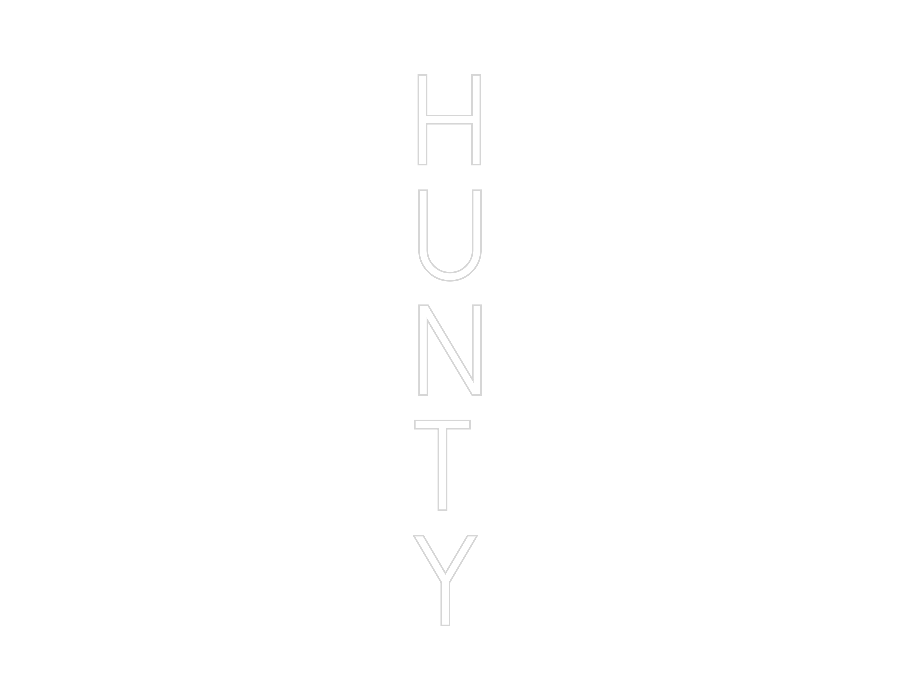 Custom neon sign H
U
N
T
Y