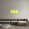 Custom neon sign Galin