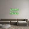 Custom neon sign Lorna's
Libr...