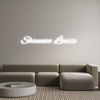 Custom neon sign Shannon Louise