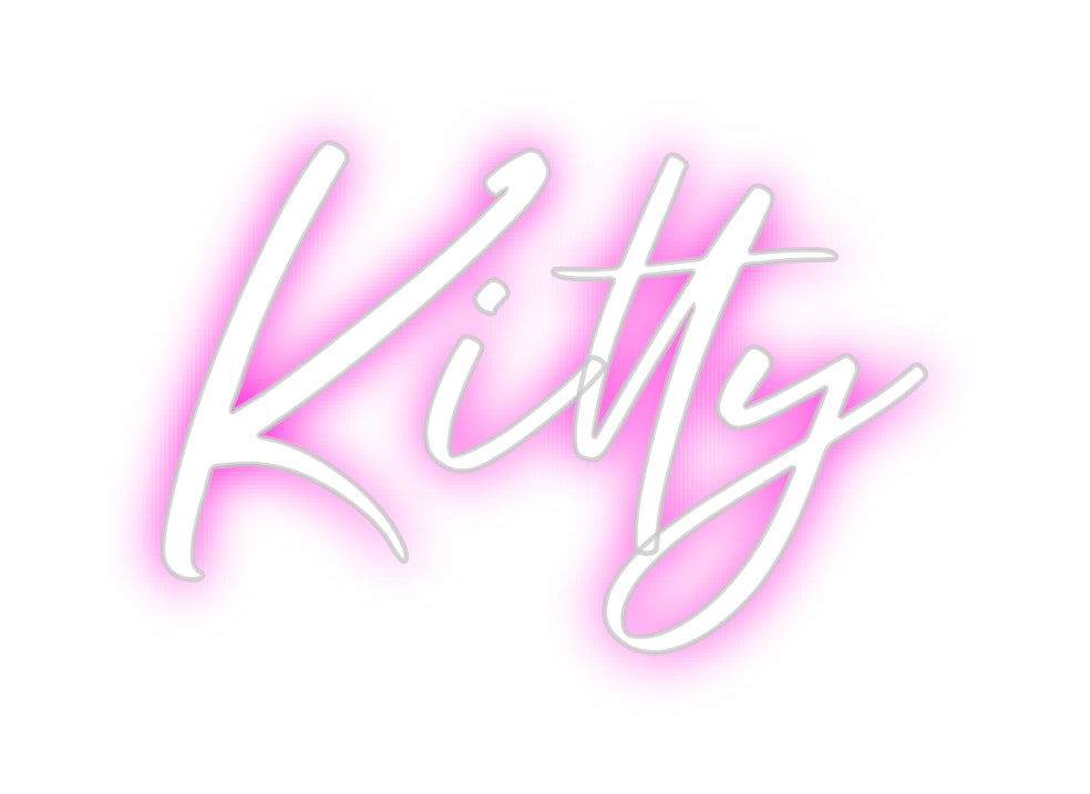 Custom neon sign Kitty