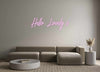 Custom neon sign Hello Lovely x