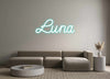 Custom neon sign Luna