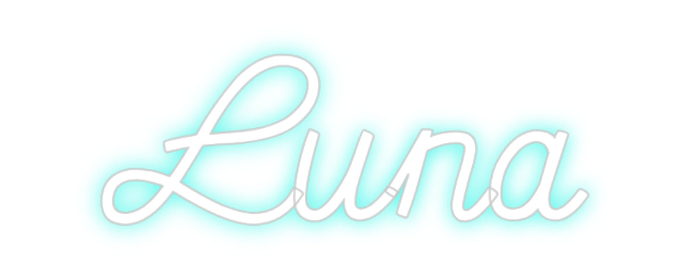 Custom neon sign Luna