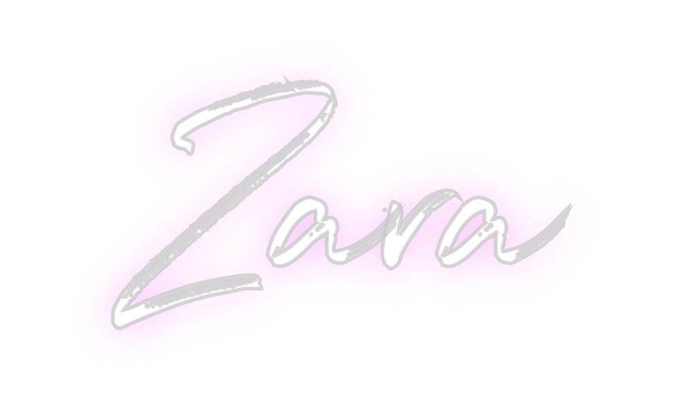 Custom neon sign Zara